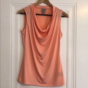 Peach Cowl Neck Tank
